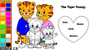 Daniel Tiger S Neighborhood Coloring Pages Daniel Tiger S Family Youtube