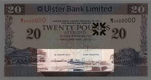 Registered in republic of ireland. Ulster Bank 20