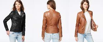 Guess Asymmetrical Zip Front Leather Jacket Jackets Blazers Women Macy S Blazer Jackets For Women Leather Jacket Jackets