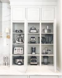 Keeping small appliances behind closed doors reduces counter clutter and lets you disguise the more hardworking elements of your kitchen. 58 The New Angle On Kitchen Appliance Storage Ideas Countertops Just Released 130 Homegoodinspira