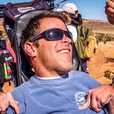 This is legendary Sam Durst. Fearless and always ready for more adventure.  #wheelchair #cerebralpalsy #hero