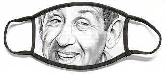 Jack Gilford Face Mask by Greg Joens