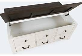 Pair it with the coordinating sofa and end table to complete a lush design for the living. Jofran Madison County Lift Lid Cocktail Table Vintage White Jofran Cocktail Coffee Tables