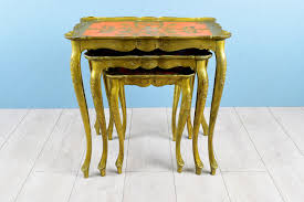 Vintage Nesting Tables Florentine Country Style 3 Tier Set Etsy In 2020 Nesting Tables Rustic Furniture Country Style Decor