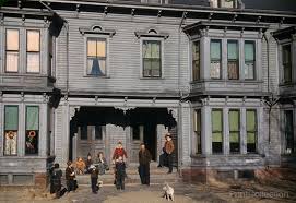 Print Collection Children In The Tenement District Brockton Mass Tenement Colorized Photos American Gothic