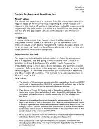 Double replacement reactions —also called double displacement, exchange, or metathesis reactions —occur when parts of two ionic compounds are exchanged, making two new compounds. Double Replacement Reactions Lab