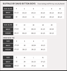 I Jeans By Buffalo Size Chart 2019