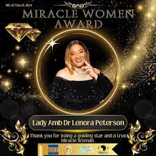 Lady Goodwill Ambassador Dr. Lenora Peterson-Maclin selected as 2023 Top  Global Ambassador and Humanitarian by (IAOTP)