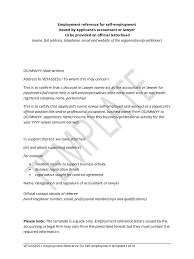 Moreover, it's also the company's responsibility to provide an intermediary certificate upon your request. Vetassess Employment Reference For Self Employment Template