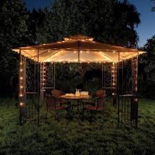 Maybe you would like to learn more about one of these? Using Christmas Lights To Brighten Outdoor Space Year Round Gazebo Lighting Backyard Gazebo Outdoor Gazebos