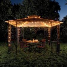 Maybe you would like to learn more about one of these? Using Christmas Lights To Brighten Outdoor Space Year Round Gazebo Lighting Backyard Gazebo Outdoor Gazebos