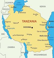 Physical map of tanzania showing major cities, terrain, national parks, rivers, and surrounding countries with international borders and outline maps. General Information Shadows Of Africa