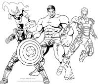 Disegni Degli Avengers Da Colorare
