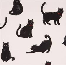 We are a community more than 500 strong made up of japanese learners of all skill levels, working to translate games, manga, anime. White Canvas Fabric With Black Cats By Cosmo From Japan Kawaii Fabric Shop