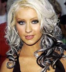 Celebrity Dye Job Disasters Hair Images Black White Hair Christina Aguilera Hair