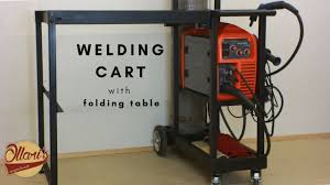 welding cart with folding table