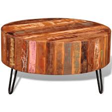 Meubles.fr vous propose un large choix de tables basses tendance à prix très accessible. Table Basse Ronde Bois Massif De Recuperation
