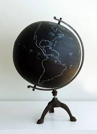 Chalkboard Globe Sweet Home Globus Home Deco