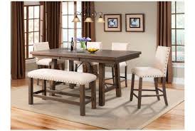 Jax Counter Height Table In Brown Mor Furniture For Less Counter Height Dining Table Upholstered Side Chair Furniture