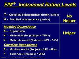Fim Levels Geriatric Occupational Therapy Pediatric Physical Therapy Occupational Therapy