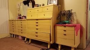 Dresser Set Before Huntley Furniture 1960s Blonde Wood Vintage Midcentury Furniture Dresser Sets Blonde Wood