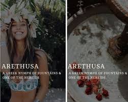 A Guide On Greek Mythology Arethusa Greek Mythology Goddess Names Goddess Names And Meanings