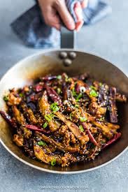 Sichuan Eggplant Stir Fry Is Incredibly Addictive This Is Crispy Eggplant Covered In A Sweet Eggplant Dishes Vegetarian Recipes Tofu Chinese Eggplant Recipes