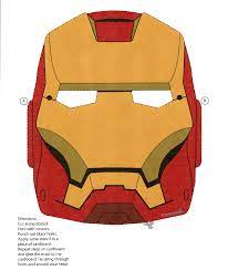 Print Ironman Mask Ironman Mask Iron Man Diy Costumes Kids