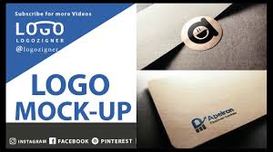 How To Mock Up Logo Logo Mockup Logos Logo Design Video