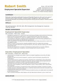 The table below compares the three resume formats with each other. Employment Specialist Resume Samples Qwikresume