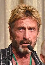 맥아피(mcafee)라는 컴퓨터 소프트웨어 회사를 창업하여 대표이사. Category John Mcafee Wikimedia Commons