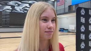 Elkhorn North's Britt Prince after signing with Nebraska women's basketball