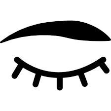 Closed Eyes With Lashes And Brows Free Vector Icons Designed By Freepik Free Icons Closed Eyes Monster Coloring Pages