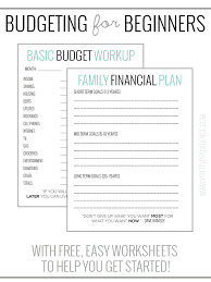 This is my favorite worksheet i have found, but it isn't really printable. Basic Budgeting With Free Worksheets To Get You Started