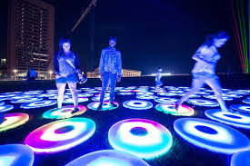 Aha Festival Of Lights Illuminates The Atmosphere Of Downtown Cleveland Festival Lights Downtown Cleveland Lights Artist