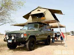 Toyota Fj60 With Roof Top Tent Roof Tent Toyota Land Cruiser Tent Camping