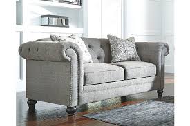 Ardenboro Loveseat By Ashley Homestore Gray Polyester 100 Furniture Couch Loveseat Sitting Room Decor