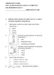 Semoga informasi tentang download soal ulangan harian pai kelas 1, 2, 3, 4, 5, 6 sd/mi semester 2 kurikulum 2013 di atas dapat bermanfaat bagi bapak dan ibu guru. Soal Pai Kelas 2 Bab 5 Semester 1