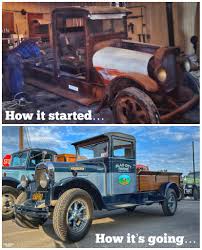 Image result for Brockway Light Blue 1950 Truck