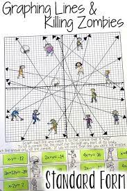 Graphing lines killing zombies slope intercept form activity worksheet answers sumnermuseumdc org. Graphing Lines Zombies Graphing Linear Equations In Standard Form Activity In 2021 Graphing Linear Equations Graphing Linear Equations Activities Linear Equations