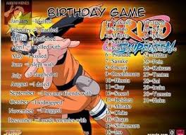 A Naruto Birthday Game I Found Naruto Answers Naruto Birthday Game Naruto Birthday Birthday Games