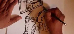 The animated series is an american superhero animated television series based on the dc comics superhero batman.developed by bruce timm, paul dini, and mitch brian, and produced by warner bros. How To Draw A Graffiti Cartoon Character On Paper Graffiti Urban Art Wonderhowto