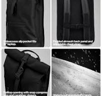 Amazon.com: RAINS Mochila Rolltop, mochila impermeable para hombres y  mujeres, Azul, Moderno, minimalista : Ropa, Zapatos y Joyería