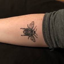 Maybe you would like to learn more about one of these? Saw A Bee Tattoo On This Sub A While Ago And Loved The Symbolism Of A Bee That S Left The Hive Exmo And Ex Utahn So This New Guy Has Double Meaning For