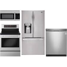 Lg 4 Piece Kitchen Appliance Package With Electric Range Stainless Steel Kitchen Appliance Packages Gas Kitchen Appliances Kitchen Electrical Appliances