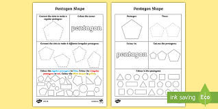 Pentagon or written as pentagon and also known as ptg is a kpop boy band group under cube entertainment. Pentagon Shape Worksheet Teacher Made