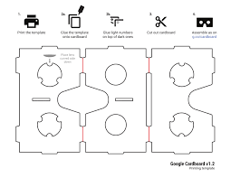 Google Cardboard Template Vr Cardboard Google Cardboard Google Vr Cardboard