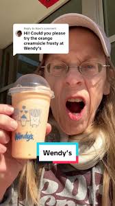 Replying to @Alex Food review of Wendy's Orange Dreamsicle Frosty. @We...