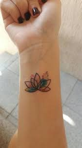 Lotus Flower Small Watercolor Tattoo Small Wrist Tattoos Tattoos