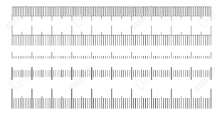 ruler scale measure length measurement scale chart isolated